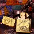 Bật Lửa Zippo Chính Hãng Đồng Nguyên Khối Khắc Rồng Và Phượng