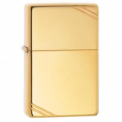 Bật Lửa Zippo 1937 Đồng Vàng Trơn Bóng Chặt Góc - SKU 270 – Zippo Vintage High Polish Brass - Mã SP: ZPC0327