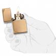 Bật Lửa Zippo 1937 Đồng Vàng Trơn Bóng Chặt Góc - SKU 270 – Zippo Vintage High Polish Brass