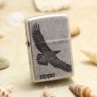 Bật Lửa Zippo Chính Hãng Khắc Đại Bàng Sải Cánh Mạ Antique Silver