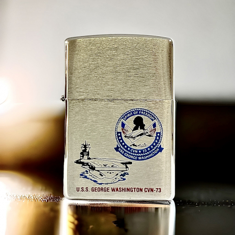 BẬT LỬA ZIPPO CHÍNH HÃNG KHẮC  U.S.S GEORGE WASHINGTON CVN-73
