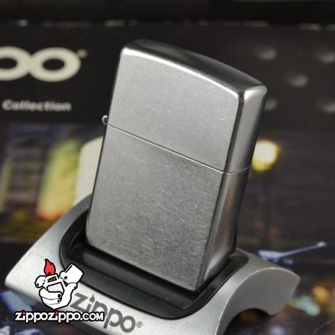 Bật Lửa Zippo Mạ Chrome Xước Bụi - SKU 207 – Zippo Street Chrome