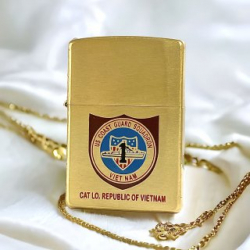 BẬT LỬA ZIPPO CHÍNH HÃNG MẠ CHROME KHẮC TÀU CHIẾN CAT LO, REPUBILC OF VIETNAM - Mã SP: ZPC4059-204