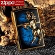 Bật lửa Zippo chính hãng mặt xanh mạ vàng khắc nổi