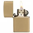 Bật Lửa Zippo Đồng Vàng Vân Xước Ngang - SKU 204B – Zippo Brushed Brass