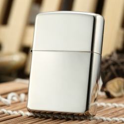 Zippo 15 - Bật lửa zippo chính hãng nguyên khối bạc trơn bóng - Mã SP: ZPC0302