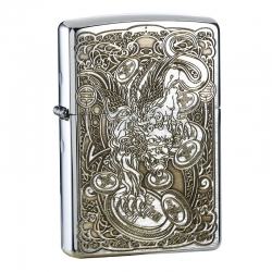 BẬt lửa Zippo chính hãng Nhật khắc hình kỳ lân Ver - Mã SP: ZPC0351
