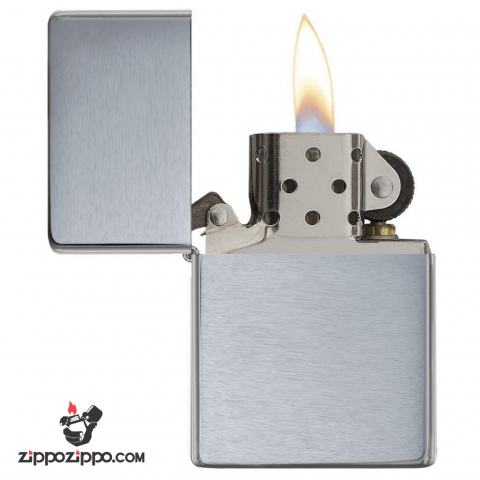 Bật Lửa Zippo 1937 mạ Chrome trắng xước - SKU 230.25 – Zippo Vintage Brushed Chrome (No slashes)