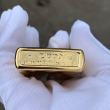 Bật Lửa Zippo Chính Hãng Xuất Nhật Khắc  La Bàn Khảm Trai Màu Vàng