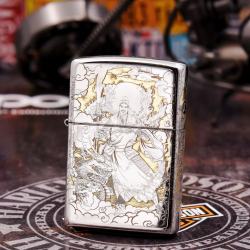 Bật Lửa Zippo Chrome KHắc Hình Quan Vân Trường - Mã SP: ZPC1714-250