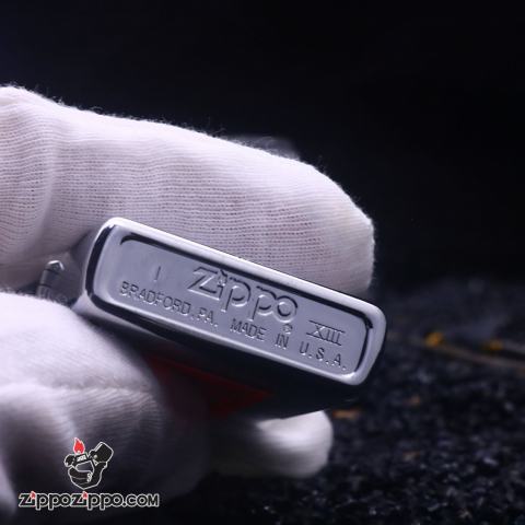 Bật Lửa Zippo Cổ Màu Bạc Xước Sản Xuất Năm 1997