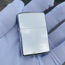 BẬT LỬA ZIPPO CỔ TRƠN MÀU BẠC BÓNG SẢN XUẤT NĂM 1969 - Mã SP: ZPC3204-3 