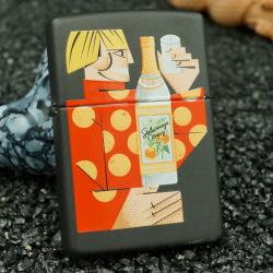 bật lửa zippo cổ vodka - hình chai rượu vodka mầu đen - Mã SP: ZPC2110-3