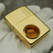BẬT LỬA ZIPPO CON QUAY MẠ VÀNG 24K
