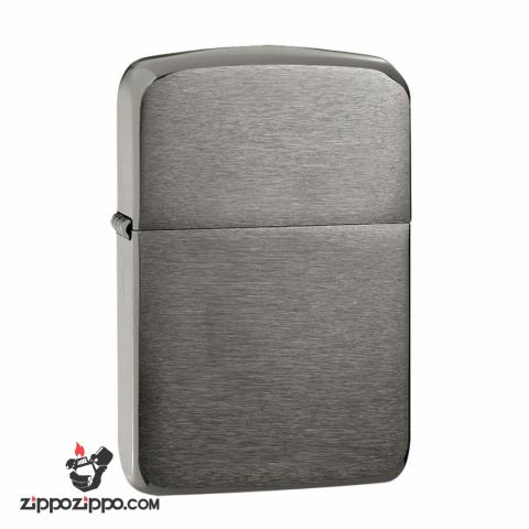 Bật Lửa Zippo 1941 Mạ Chrome Vân Ngang Màu Đen - SKU 24096 – Zippo Replica 1941 Black Ice