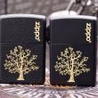 Bật Lửa Zippo Đen Nhám Khắc Cây Sự Sống