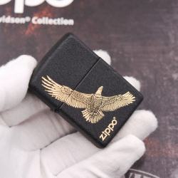 Bật Lửa Zippo Đen Nhám Khắc Đại Bàng Sải Cánh - Mã SP: ZPC2968
