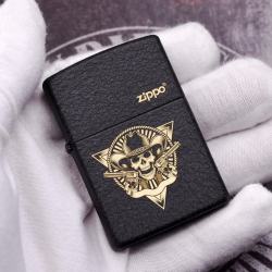 Bật Lửa Zippo Đen Nhám Khắc Huy Hiệu Ma Tốc Độ - Mã SP: ZPC2956