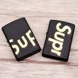 Bật Lửa Zippo Đen Nhám Khắc SUPREME Ver.1