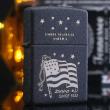 Bật Lửa Zippo Đen Nhám Khắc United States Of America