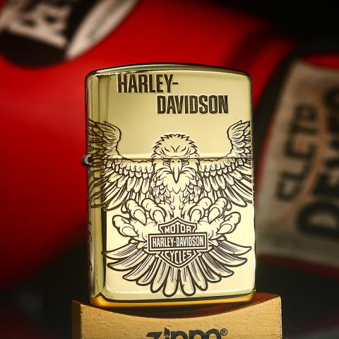 Bật Lửa Zippo Đồng Khắc Đại Bàng HARLEY DAVIDSON Bản ARMOR