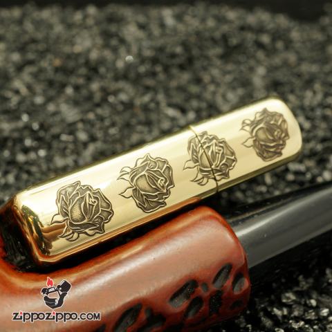 Bật Lửa Zippo Đồng Khắc Hình Cô Gái Chắp Tay Cầu Nguyện