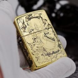 Bật Lửa Zippo đồng Khắc Hình Quan Vũ  - Mã SP: ZPC1714-254