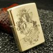 Bật Lửa Zippo Đồng Khắc Nữ Chiến Binh Samurai