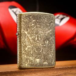 Bật Lửa Zippo Đồng Khắc Vua Đầu Lâu Ver.2 Bản Armor - Mã SP: ZPC3292-169 