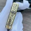 Bật Lửa Zippo  Đồng Khối Khắc Cá Chép Hoa Văn Armor