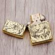 Bật lửa Zippo đồng khối khắc Hổ và móng vuốt Amor