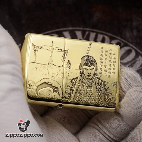 Bật Lửa Zippo Đồng Phiên Bản Armor Khắc Hình Tề Thiên Đại Thánh