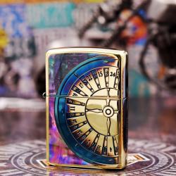 Bật Lửa Zippo Giới Hạn Dát Mục Phi Tiêu Khảm Trai Đốt Đồng - Mã SP: ZPC2560