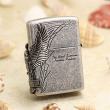 Bật Lửa Zippo Harley Bạc Cổ Ốp  Đại Bàng Cạnh Sườn HDP-65