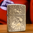 Bật Lửa Zippo Hình Khắc Bàn Tay Phật Cầm Sen Bản Armor