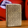 Bật Lửa Zippo Hình Khắc Bàn Tay Phật Cầm Sen Bản Armor