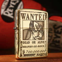 Bật Lửa Zippo HÌNH KHẮC SHANKS TÓC ĐỎ ARMOR - Mã SP: ZPC3301-169 