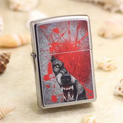 Bật Lửa Zippo In Hình Sói Peep - Mã SP: ZPC2566