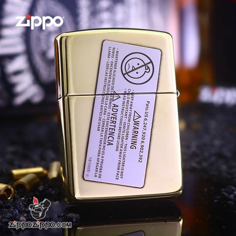 Bật Lửa Zippo Khắc Hai Màu Dấu Niêm Phong Nổ & Hộp Đá Lửa