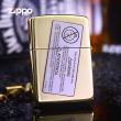 Bật Lửa Zippo Khắc Hai Màu Dấu Niêm Phong Nổ & Hộp Đá Lửa
