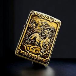Bật Lửa Zippo Khắc Hình 3d Tỳ Hưu Phiên Bản 1 Siêu Nét - Mã SP: ZPC4152-169