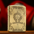 Bật lửa Zippo khắc hoa văn tôn giáo chữ Thập bản Armor đồng bóng