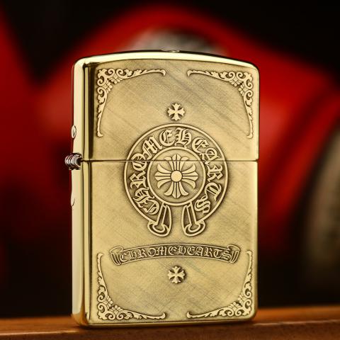 Bật lửa Zippo khắc hoa văn tôn giáo chữ Thập bản Armor đồng bóng