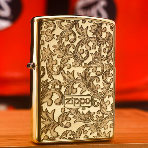 Bật Lửa Zippo Khắc Hoa Văn và Logo Zippo