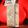 Bật Lửa Zippo Khắc Hoa Văn Zippo Marlboro Mạ Chrome