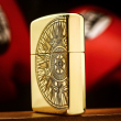 Bật lửa zippo khắc la bàn và bản đồ Ver.2 bản Armor đồng bóng
