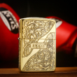 Bật Lửa Zippo Khắc Lô Gô Hoa Văn Trái Tim