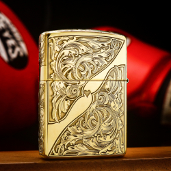 Bật Lửa Zippo Khắc Lô Gô Hoa Văn Trái Tim - Mã SP: ZPC3289-169 
