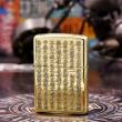 Bật lửa Zippo khắc nổi Tâm kinh đồng bóng