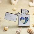 Bật Lửa Zippo Khảm Trai Xanh Trái Tim Và Linh Hồn